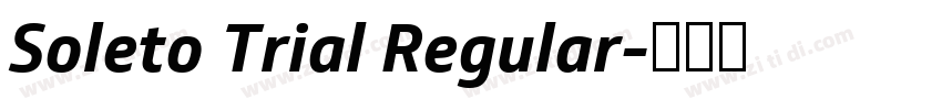 Soleto Trial Regular字体转换